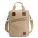 khaki IPAD canvas shoulder bag for women