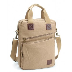 khaki mens canvas satchel