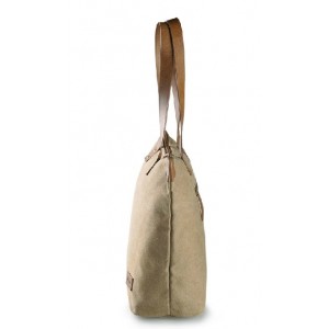 KHAKI Canvas purse bag