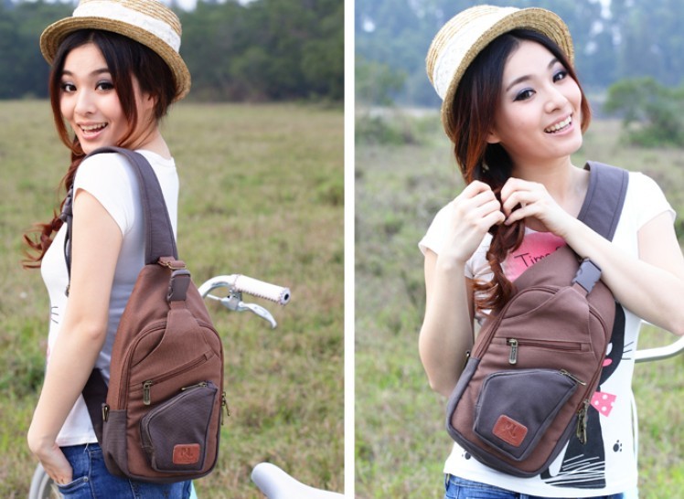 women's one shoulder strap backpack