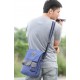 navy men's canvas messenger bag