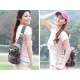 grey single shoulder strap backpack