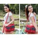 red Canvas shoulder bags for school