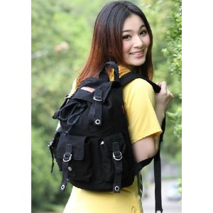 black Canvas knapsack for sale