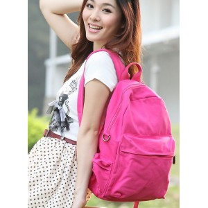 rose canvas backpack purse for women