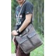 Canvas messenger bag for men