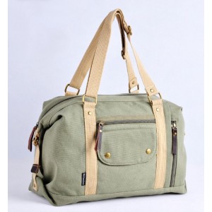 army green Ladies canvas shoulder bag