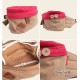 Red Canvas Fanny Pack For Girls