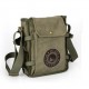 Mens canvas and leather shoulder bag