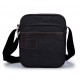 black Mens canvas shoulder bag