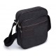 black men's weekday canvas messenger bag