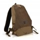 Vintage canvas backpack leather