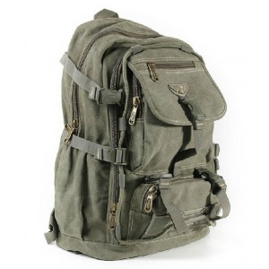 Military canvas backpack men