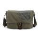 army green mens canvas messenger bag