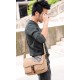 khaki IPAD mens canvas messenger bag