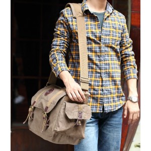 mens messenger bag with zipper