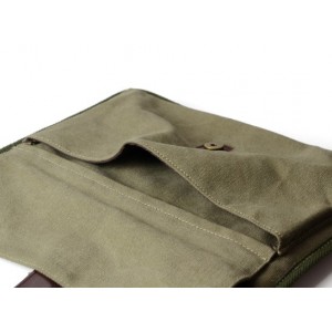 army green canvas money bag  