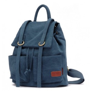 blue rucksack school backpack