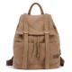 khaki Cute canvas backpack