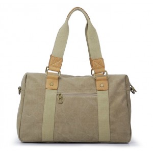 khaki Canvas tote purse