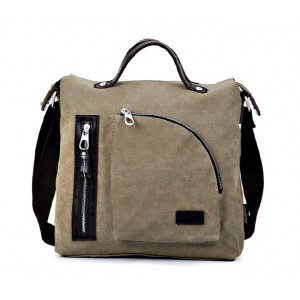 Canvas shoulder bag for men, canvas utility bag