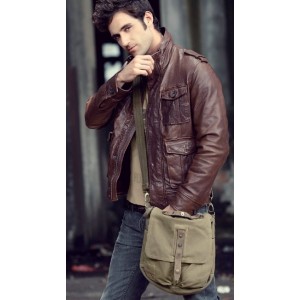 mens Canvas messenger bag