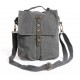 grey Canvas messenger bag