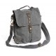 grey distressed messenger bag 