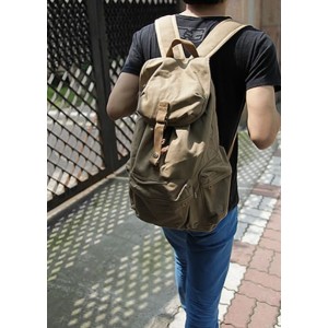 army green Retro backpack