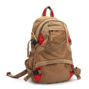 khaki Canvas backpack