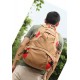 mens vintage canvas backpack