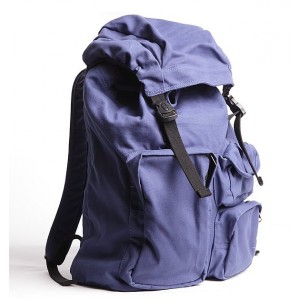 blue Vintage canvas backpacks