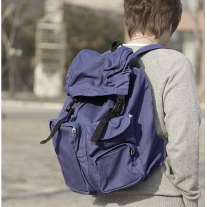 blue western backpack