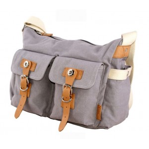 grey Overnight book bag