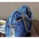 denim Distressed carry all bag