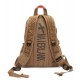 khaki Cotton canvas backpack