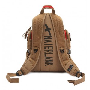 khaki Vintage canvas rucksack