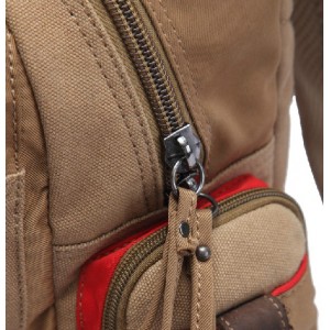 khaki canvas backpack men