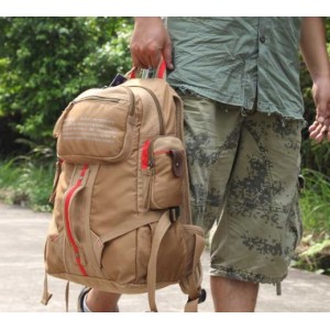 student Vintage canvas rucksack