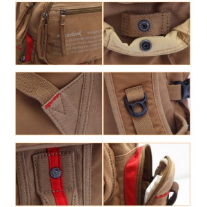 womens Vintage canvas rucksack