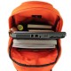 orange travel backpack for europe