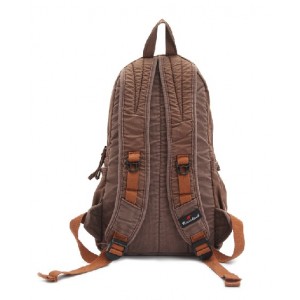 coffee Vintage canvas backpacks for men