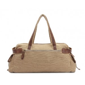 khaki Canvas satchel handbag