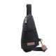 BLACK Fashionable Canvas Shoulder Bag