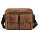 KHAKI Retro Canvas Crossbody Bags