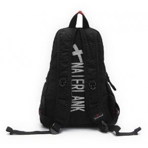 black canvas backpack