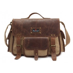 canvas satchel messenger bag