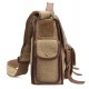 khaki Canvas satchel bag for men