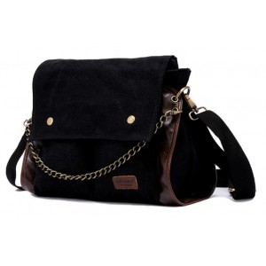 black canvas satchels