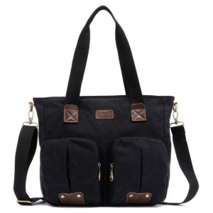 Canvas shoulder bag schoolbag super cute for school